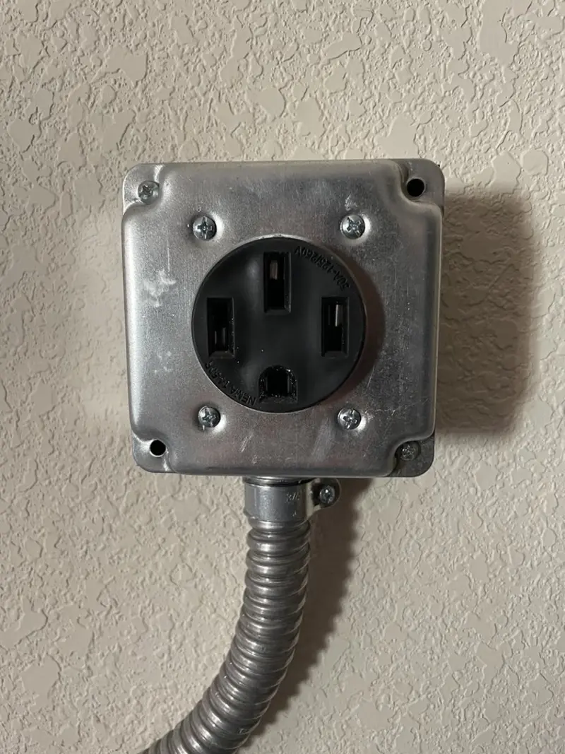 NEMA 14-50 outlet installed for Smart Home Electrical in Indiantown